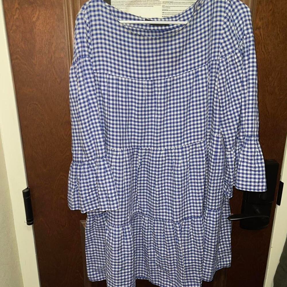 Zara Gingham Dress - Size Large